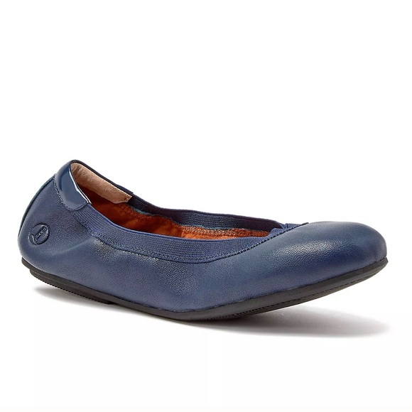 Lands end leather Flats shoes comfort slip blue - Picture 7 of 10